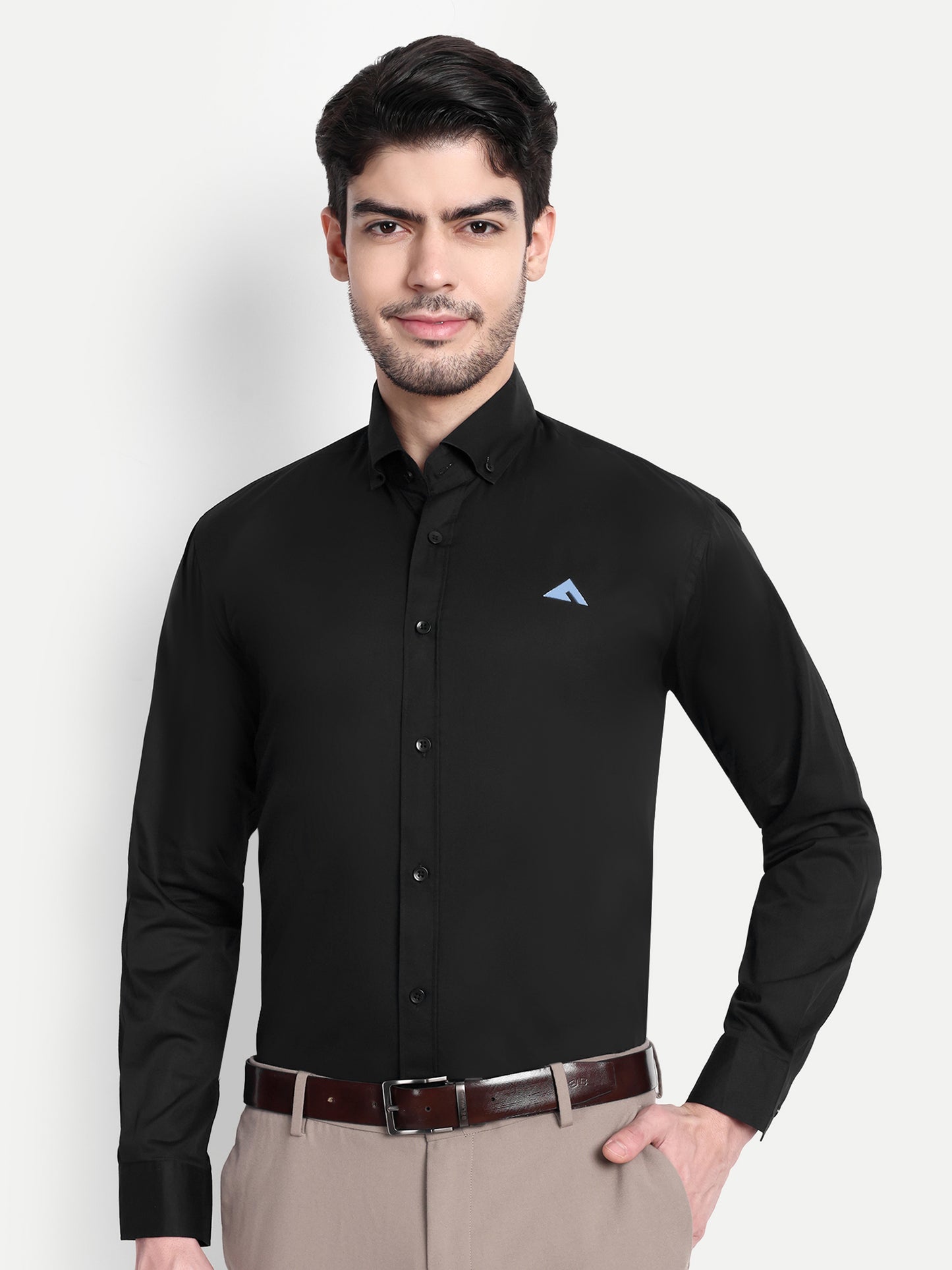 Mens formal black shirt