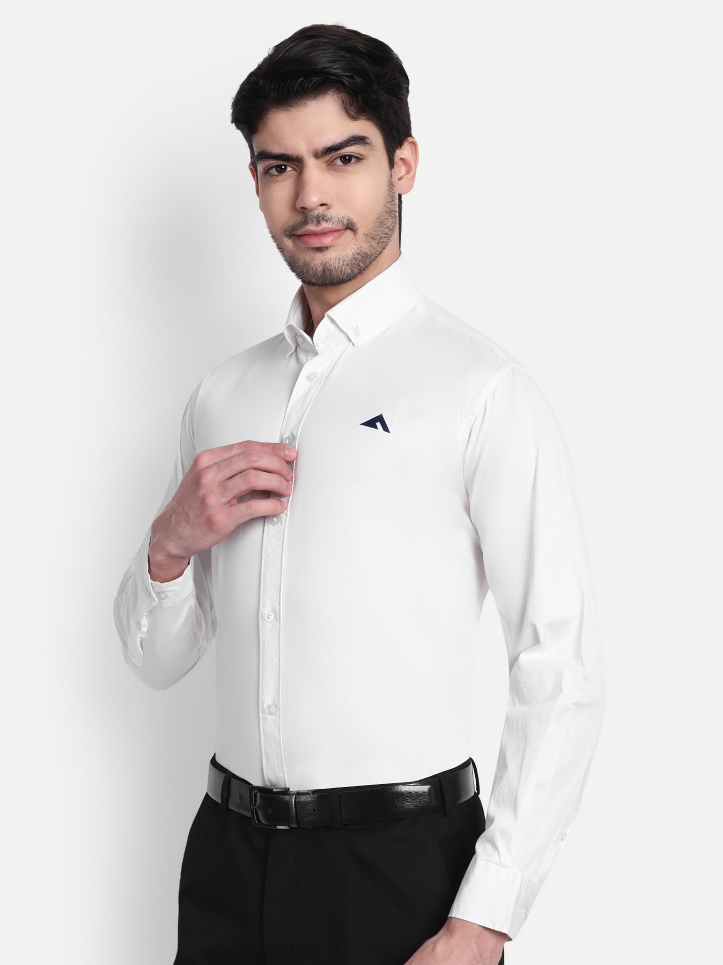 aootfit Combo of 2 Mens Shirt (Wine & White)
