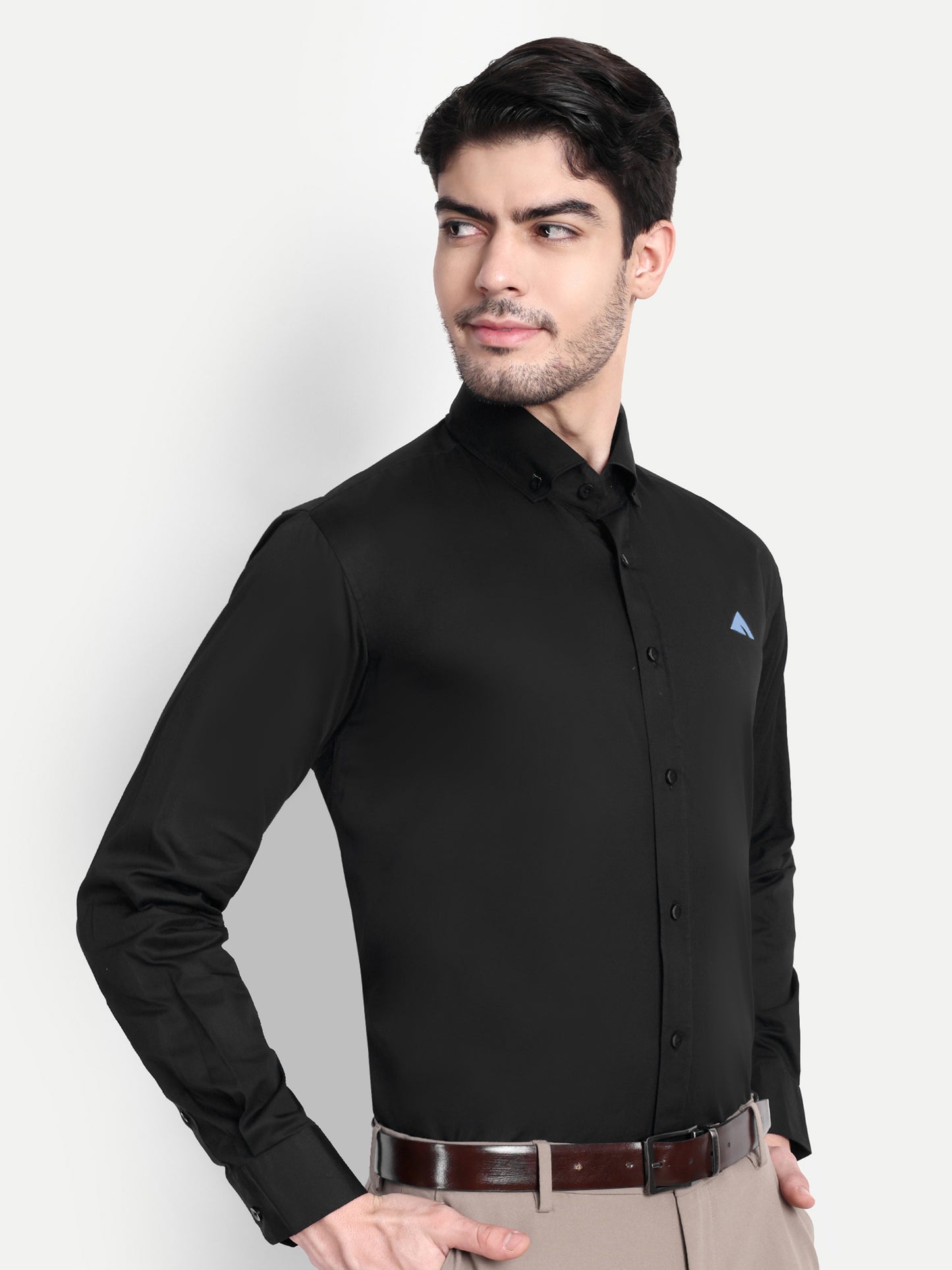 Mens formal black shirt