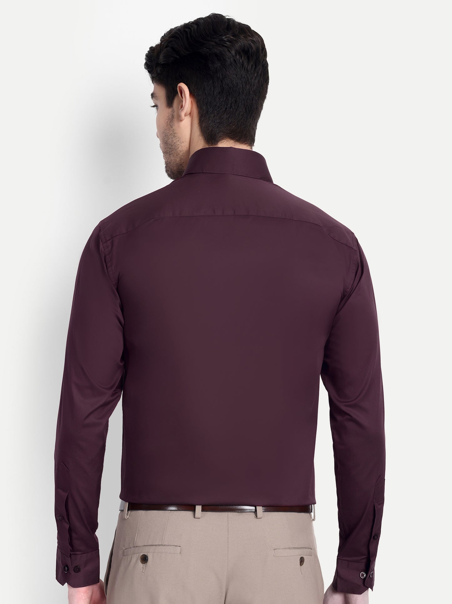 Mens formal wine shirt