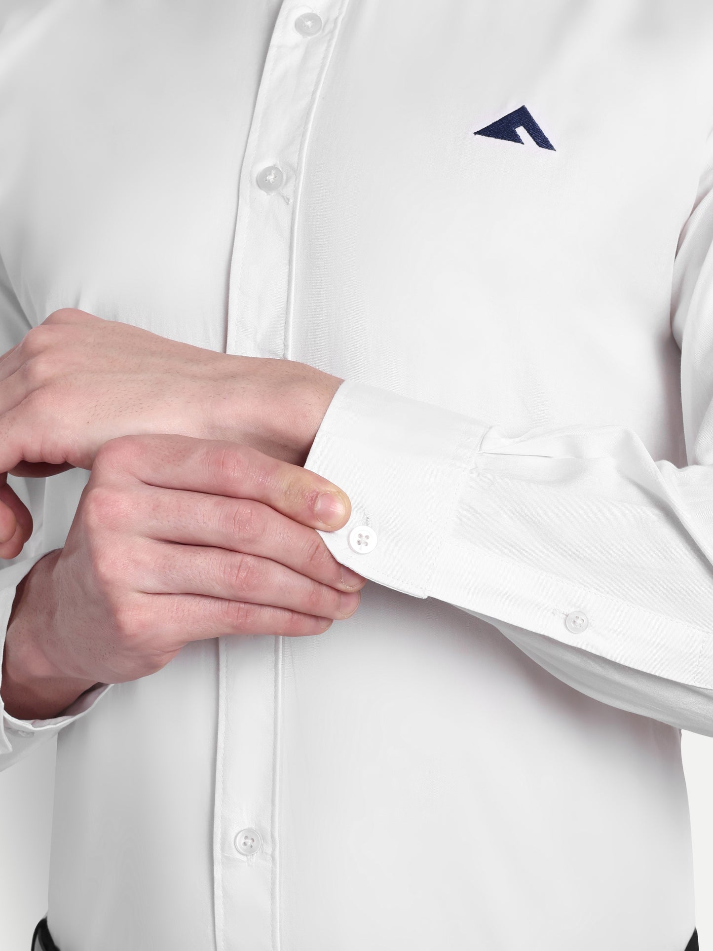 Mens white formal shirt