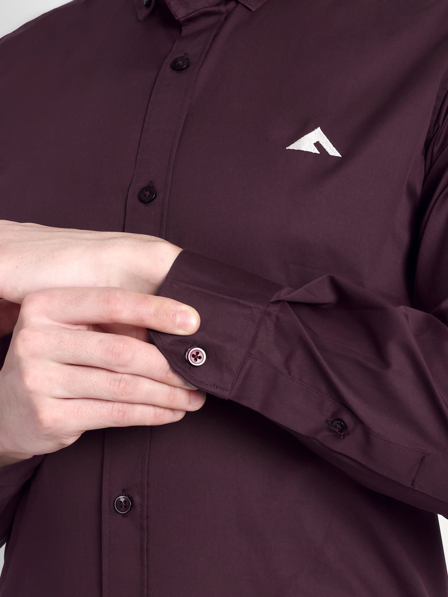 Mens formal wine shirt
