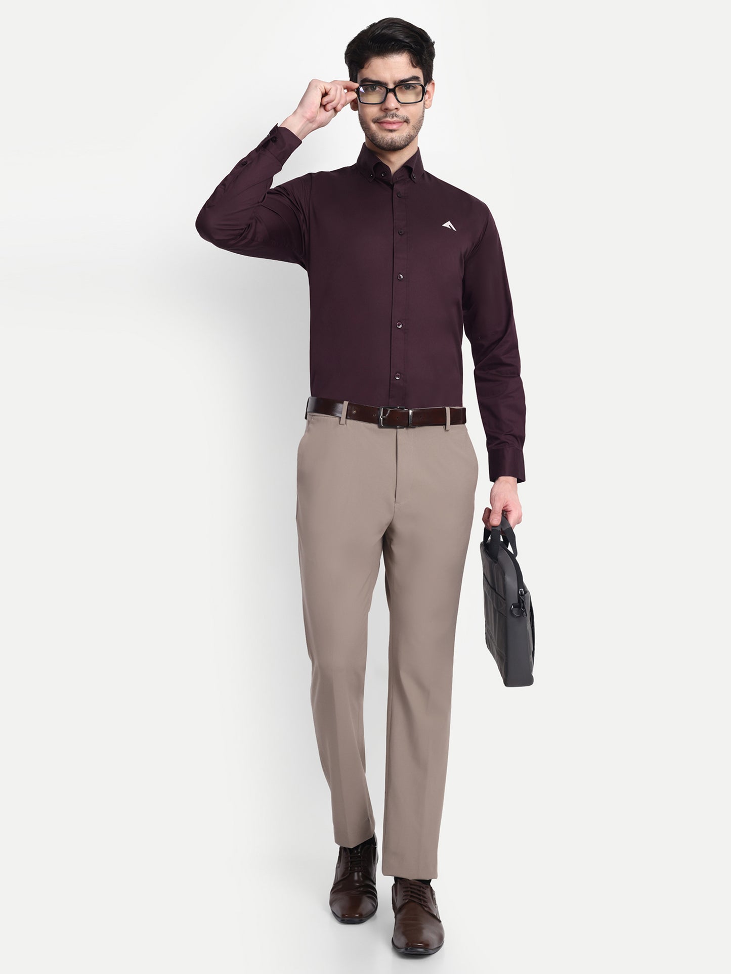 Mens formal wine shirt