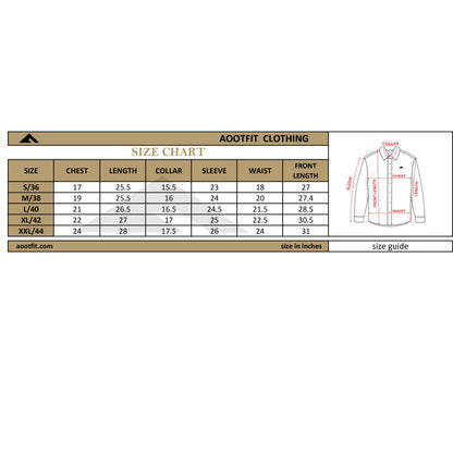 aootfit Combo of 2 Mens Shirt (White & Black)