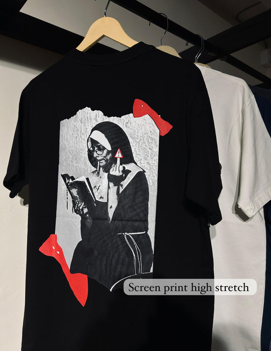 aootfit Oversized Bad-Nun Drop Shoulder Unisex T-shirt